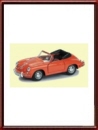 Schuco Juniorline 1/43 Porsche 356 Cabriolet Red Scale Model